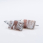 Preview: Mokume Gane Ohrringe aus Art Clay